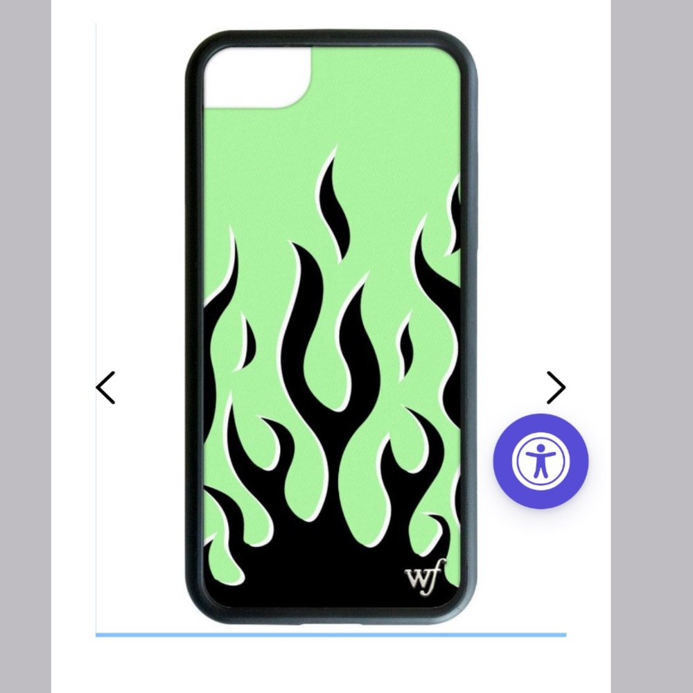 Green flames wildflower case